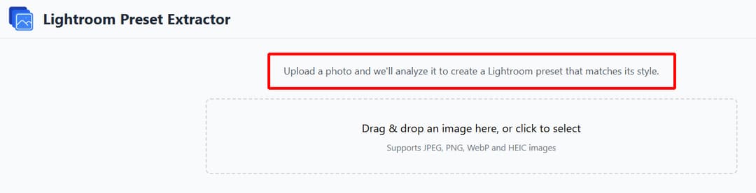 drag and drop any photo