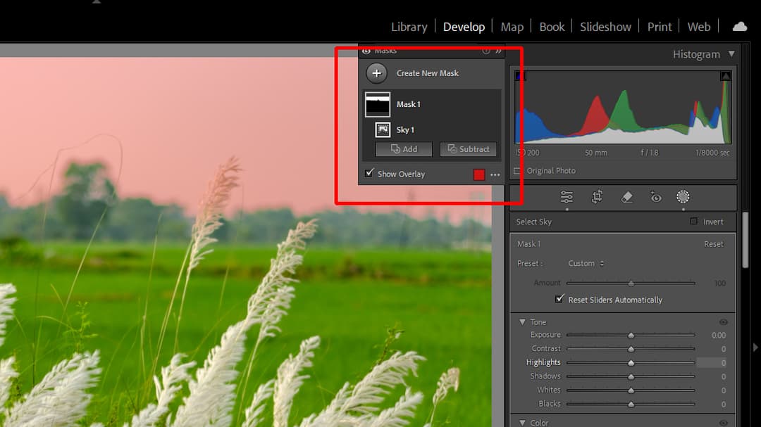 masking in lightroom