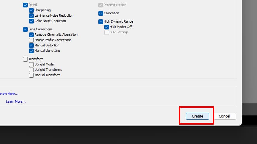 how to create a new lightroom preset